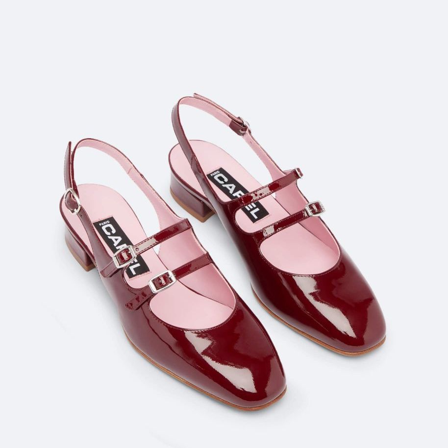 Burgundy Patent Leather Mary Janes