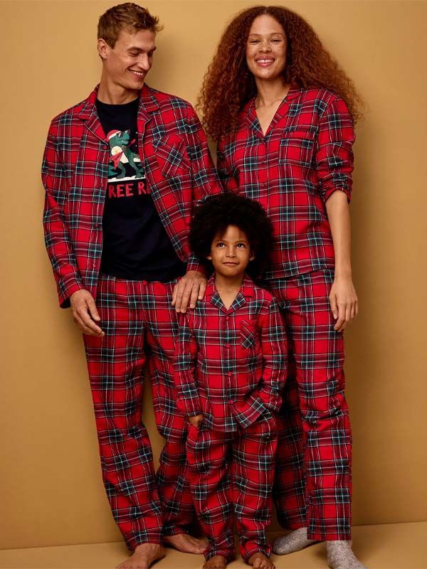 Checked Family Christmas Pyjama Set, from £14