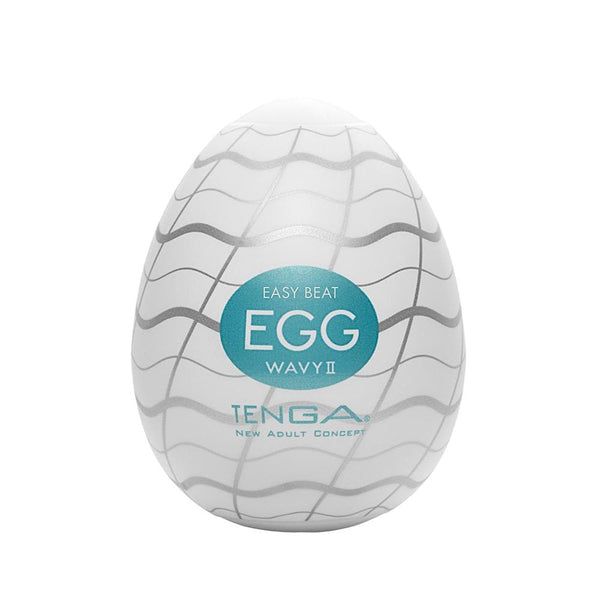 Discreet vibrator - TENGA Egg Wavy Textured Masturbator