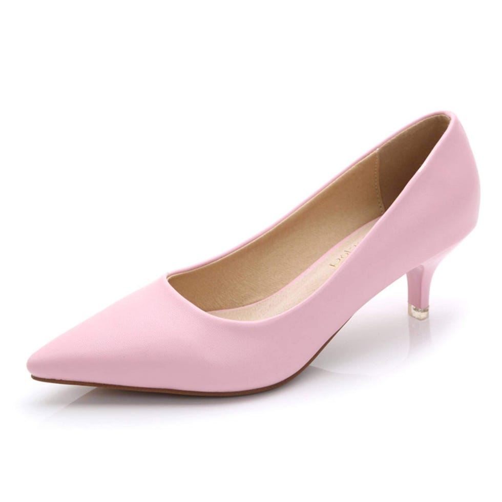 Pointed Toe Low Heel Pumps 