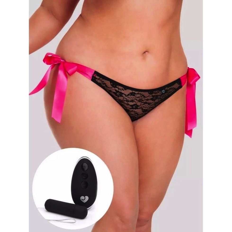 Wireless Remote Control Vibrating Panties With an Insertable Butt