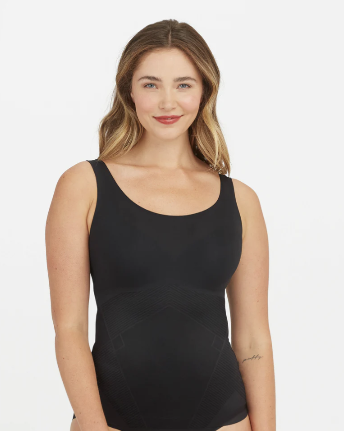 Spanx Plus Size Trust Your Thinstincts Tank In Very Black