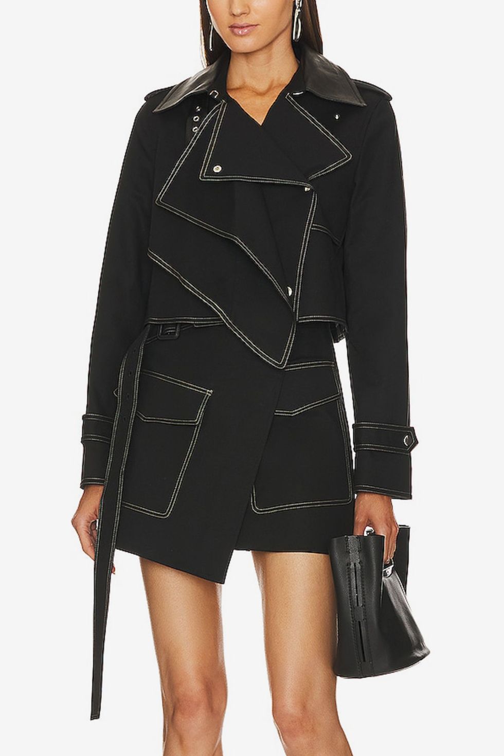 Helmut Lang Cropped Trench 