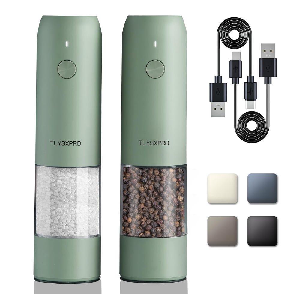 Electric Salt and Pepper Grinder Set