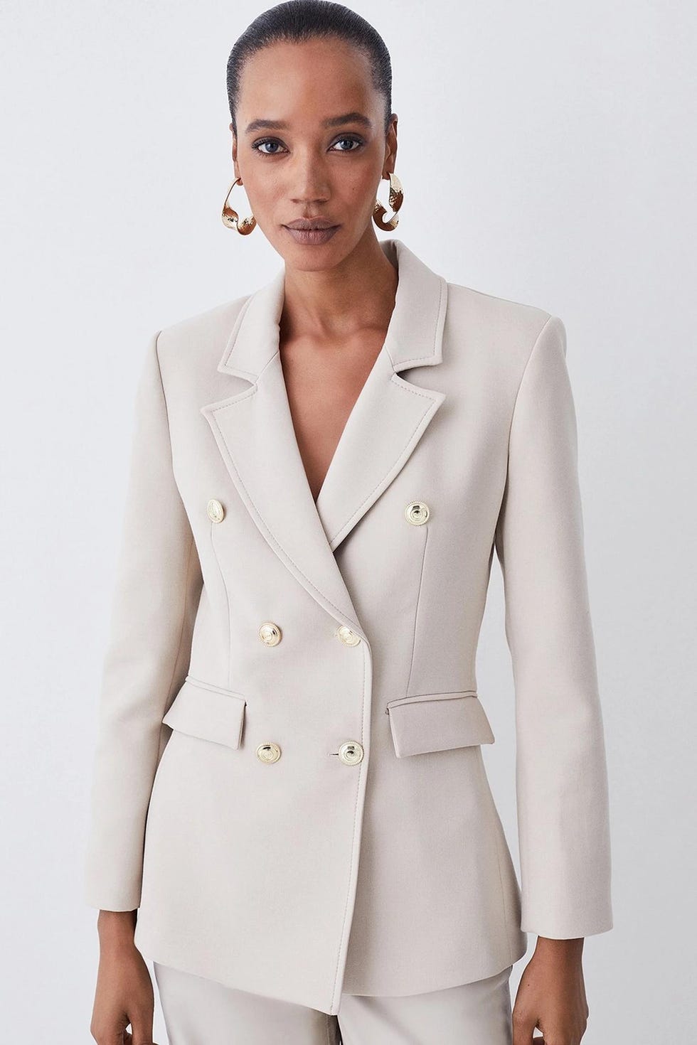 Tailored Double Breasted Blazer