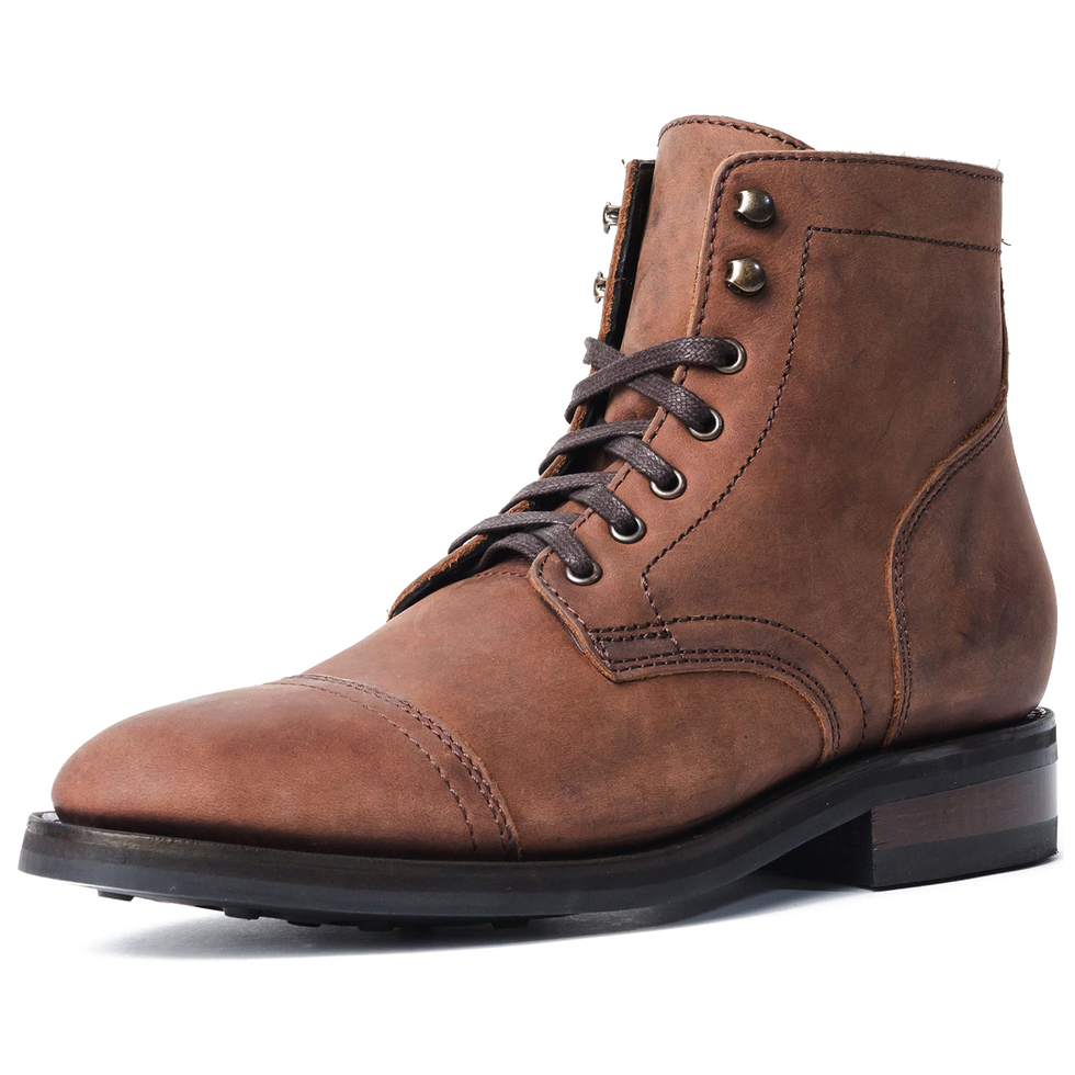 Captain Cap Toe Leather Boots Captain Cap Toe Leather Boots