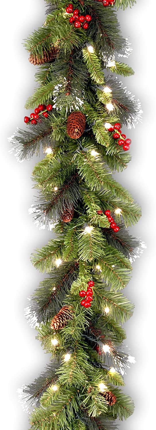 National Tree Company Pre-Lit Artificial Christmas Garland