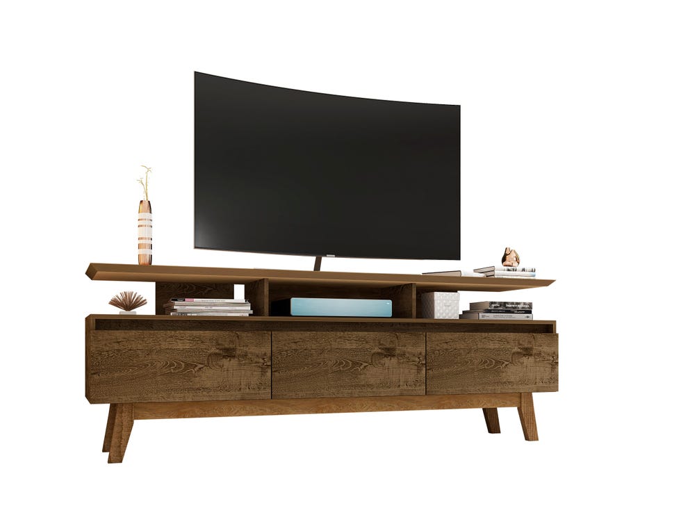 Yonkers Modern/Contemporary Rustic Brown TV Stand