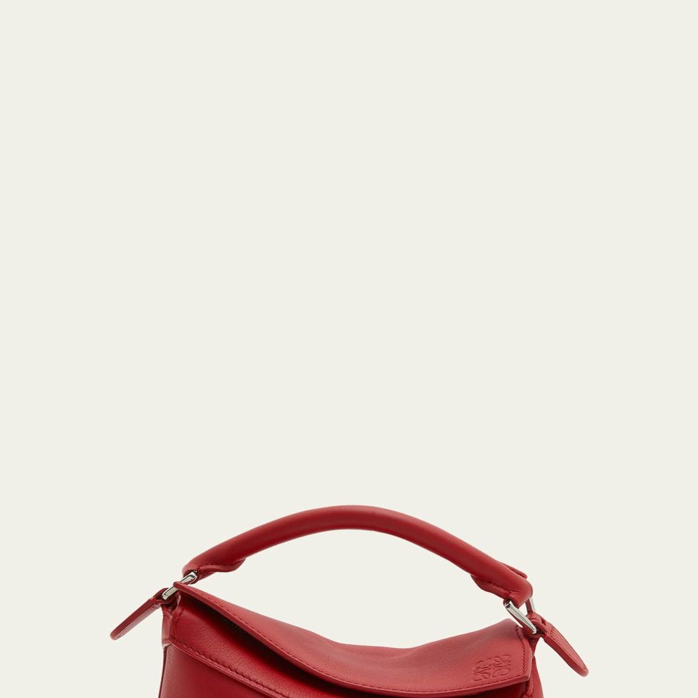 the perfect shade of red 💋 try on my first and prob only designer bag
