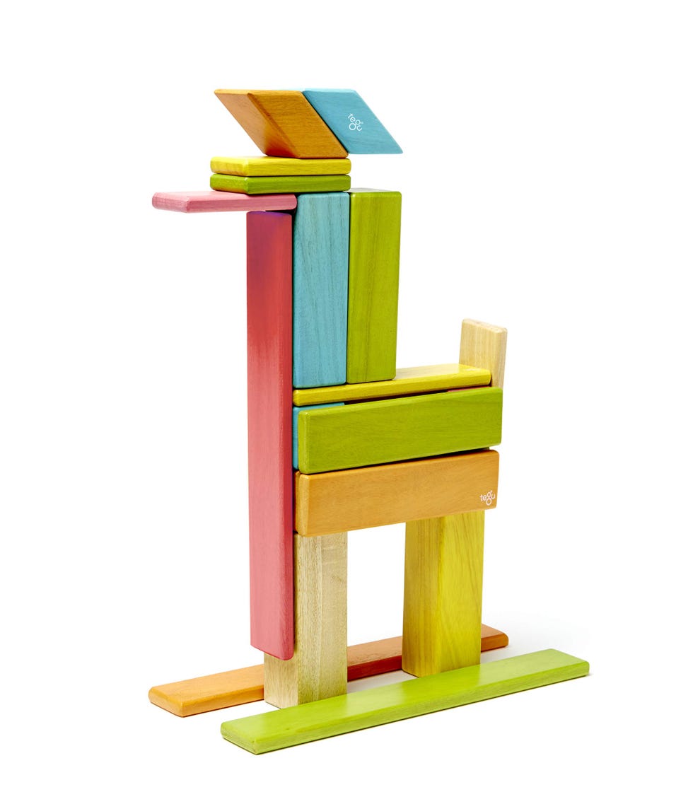 24-Piece Magnetic Wooden Block Set