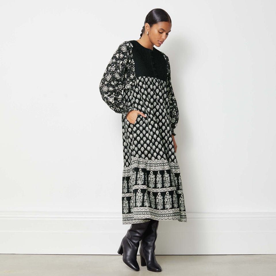 Print Cord Dress