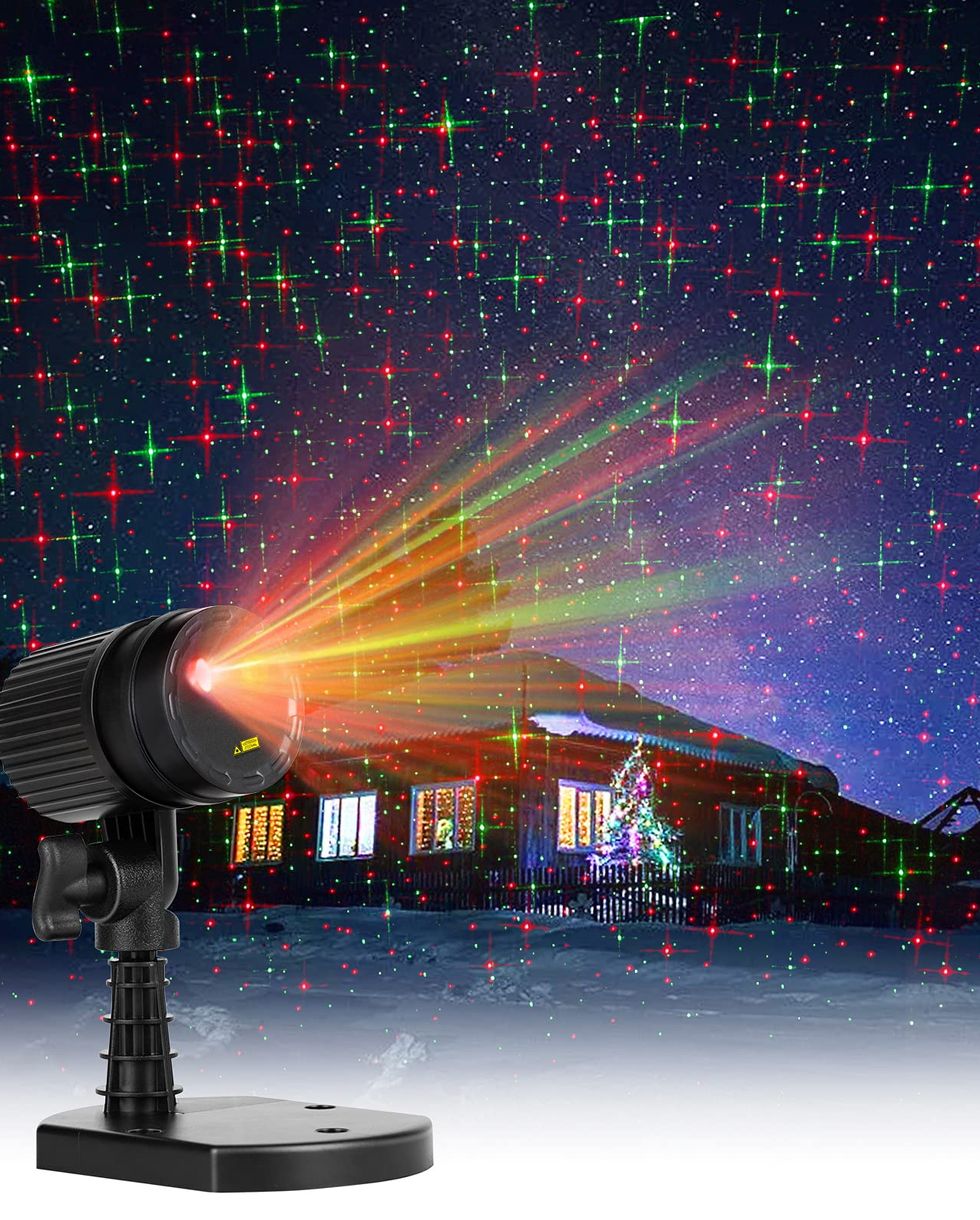  Christmas Projector Lights Outdoor, Waterproof