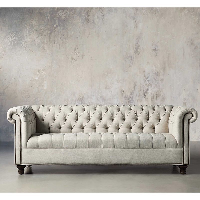 Arhaus velvet online sofa