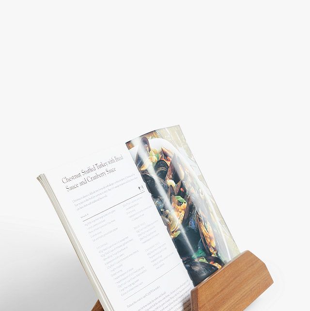 John Lewis Acacia Wood Cookbook and Tablet Stand