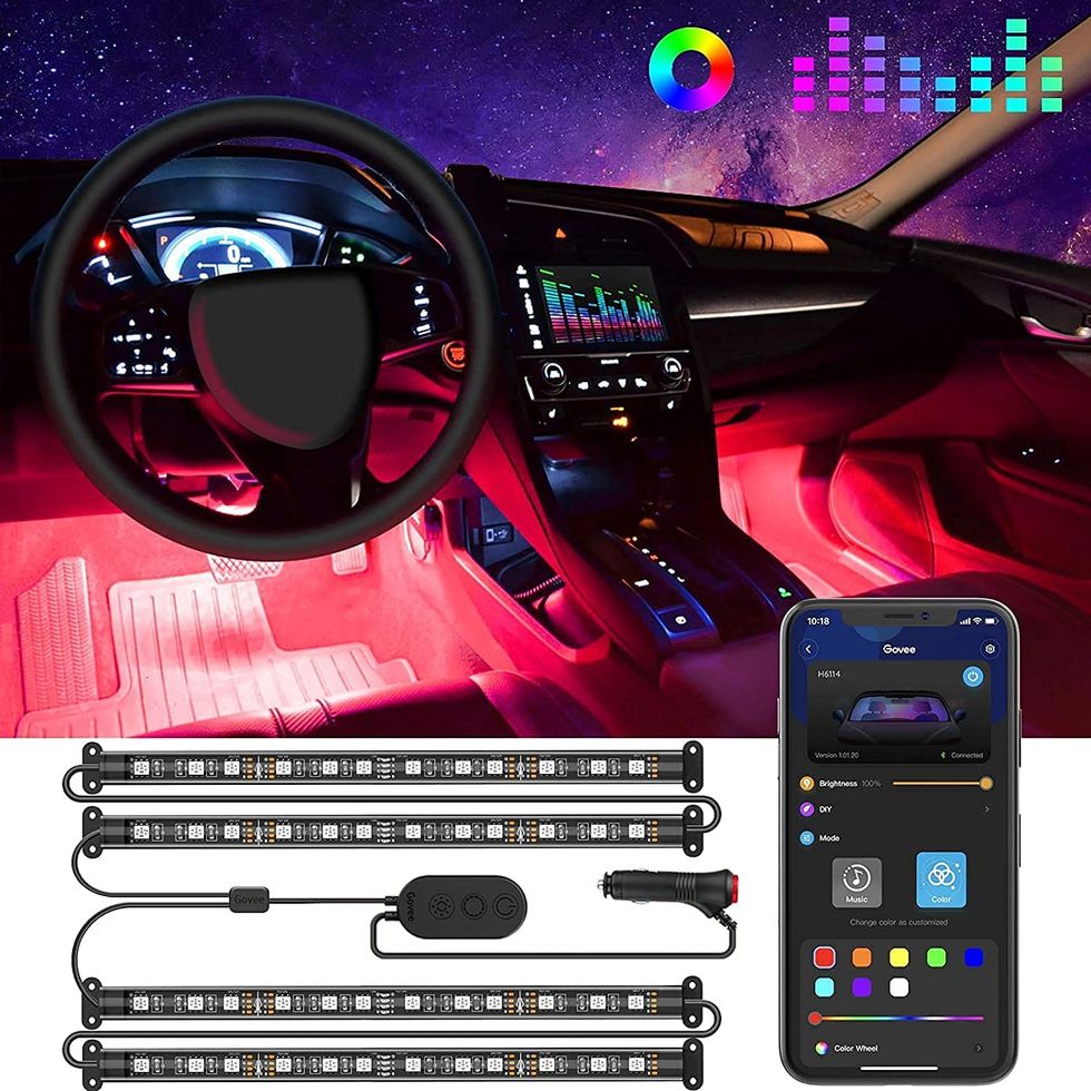 Car LED Lights, Smart Interior Lights with App Control
