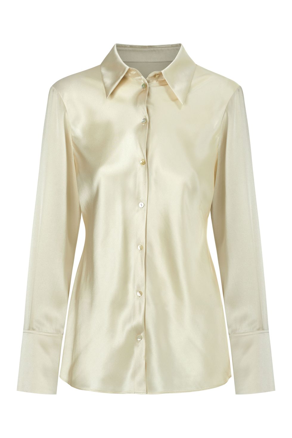 Silk Shirt with Side Draping