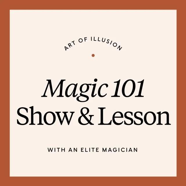 Magia 101: Show e Lição