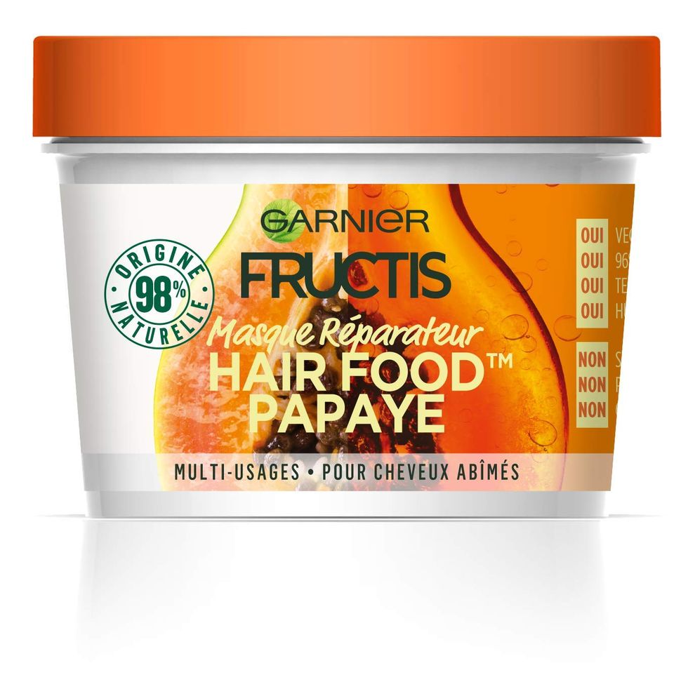 Hair Food Papaya, a mask with a restorative effect for treated and damaged hair.
