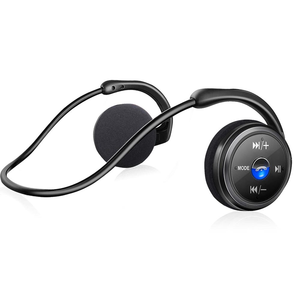 Cuffie bluetooth sport con cavo dietro la testa 