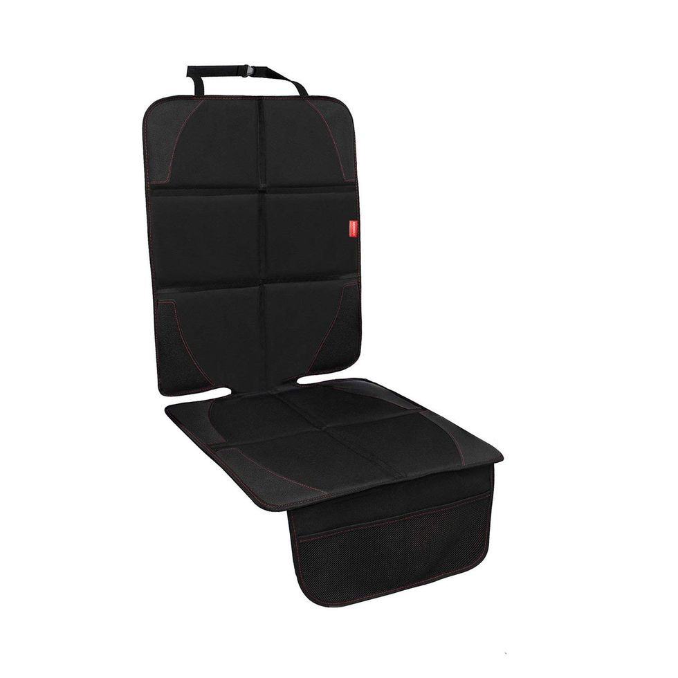 MORROLS Car Seat Protector, Isofix Compatible with Child Car Seat, Child Car Seat Protector from Stains and Damage - Waterproof (Black, 1 Pcs)