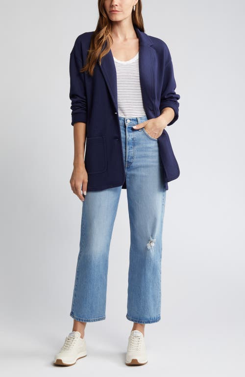 Relaxed French Terry Blazer