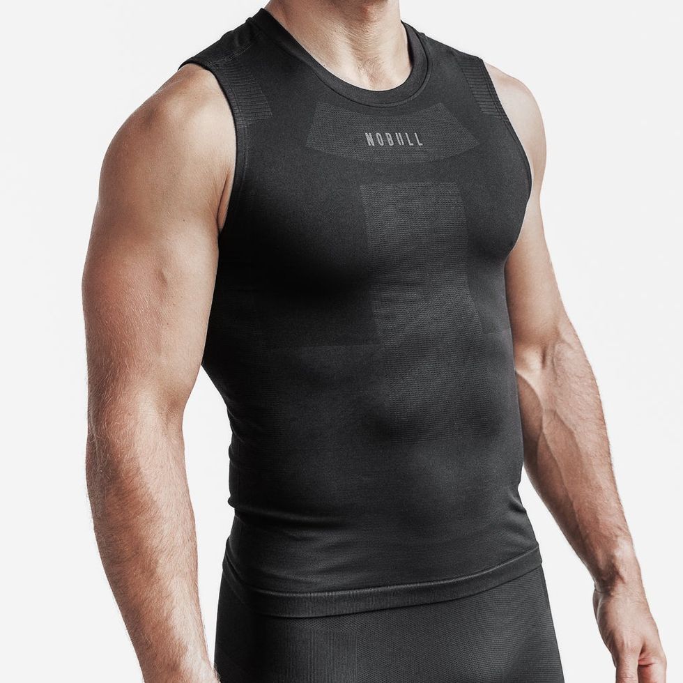 Men's Midweight Seamless Compression Sleeveless Top