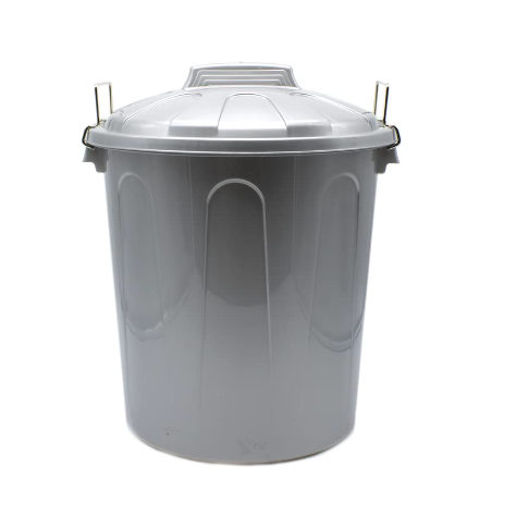 Cubo de basura a pedal con 3 compartimentos de reciclaje y 3 cubetas de 18  L color gris Songmics