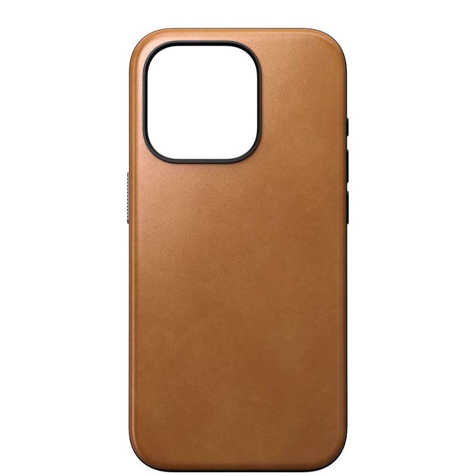 Orange Luxury Logo iPhone 15 Pro Clear Case