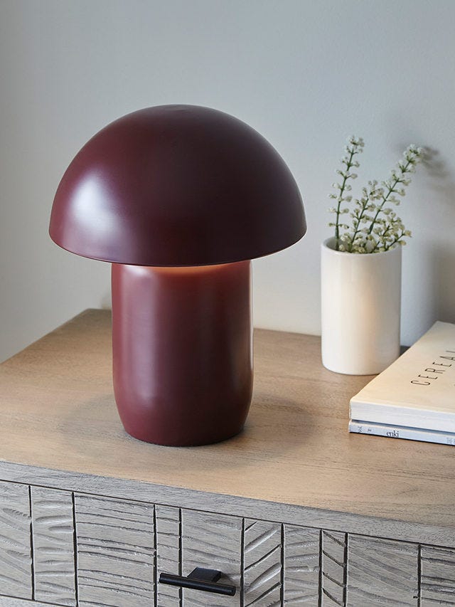 John Lewis Mushroom Portable Dimmable Table Lamp