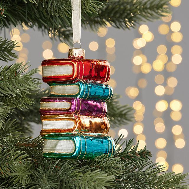 Rainbow Time Capsule Book Stack Bauble