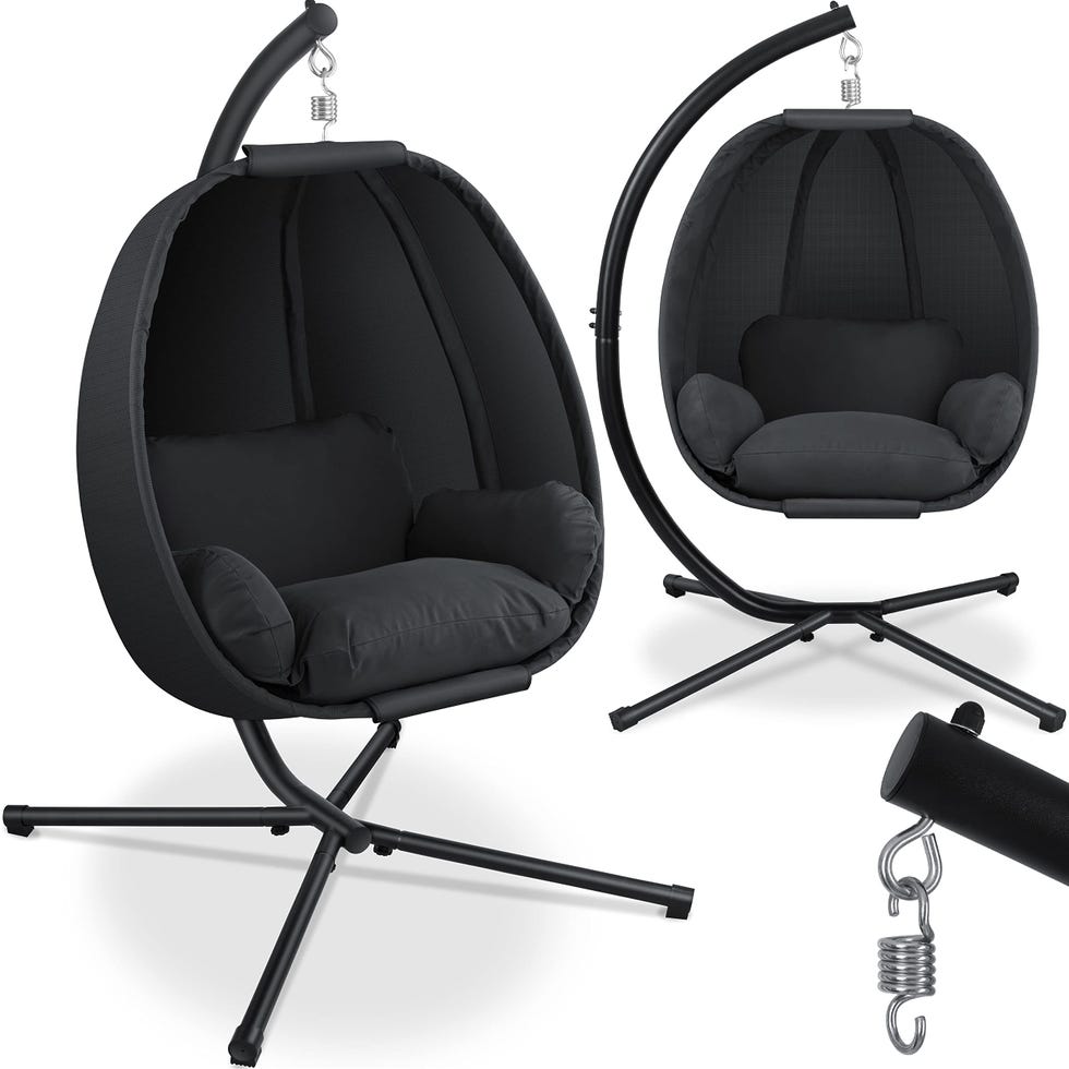 Silla colgante de jardín con asiento y respaldo