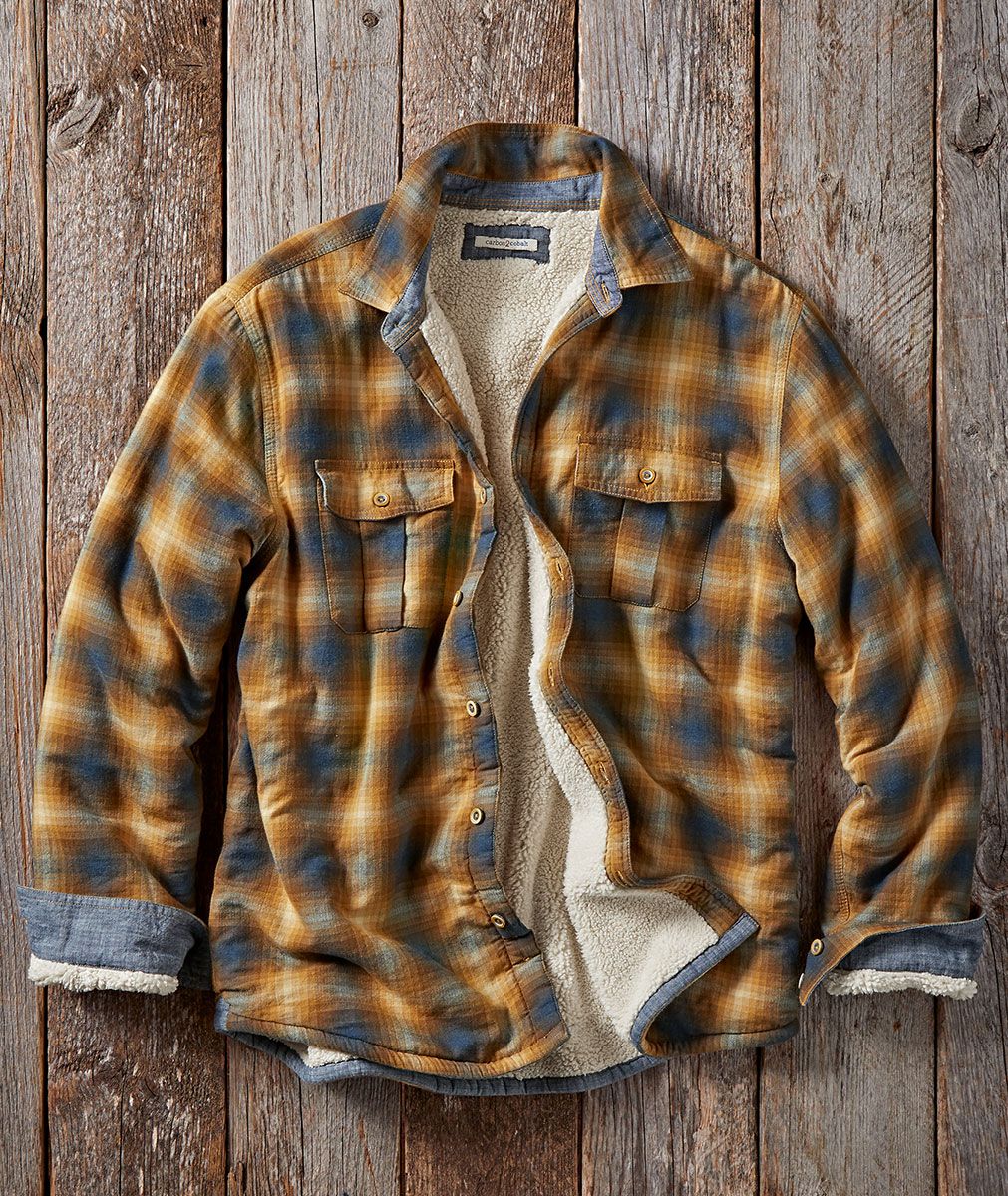 Mens flannel sale shacket