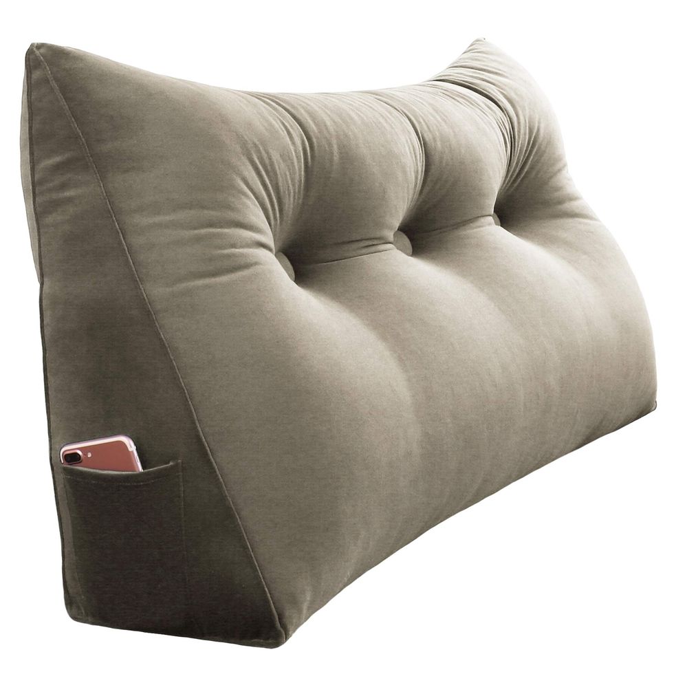 37 Sofa Cushion Back Pillow Bed Plush Big Backrest Reading Rest Pillow  Lumbar Support Chair Cushion