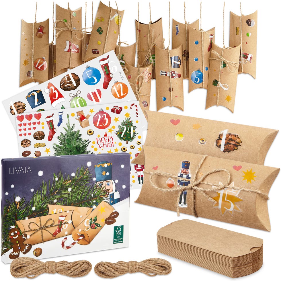 Make & Fill Your Own Christmas Advent Calendar Kit