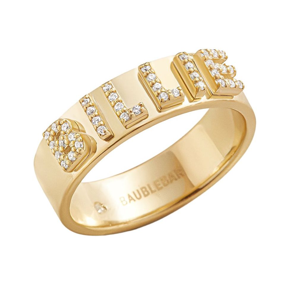 18K Gold Custom Block Ring