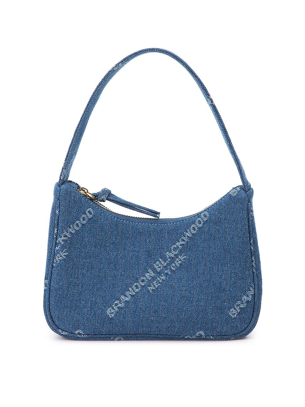 Denim Logo Shoulder Bag