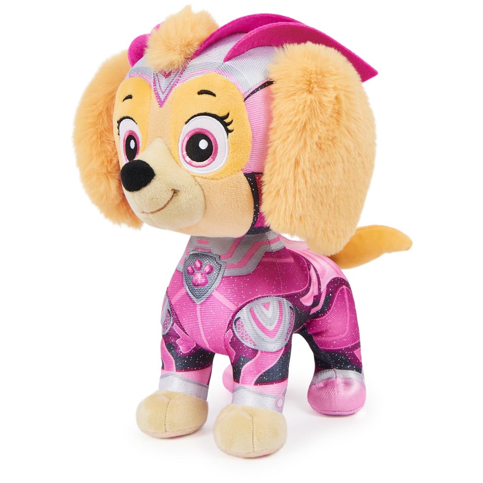 PAW Patrol: The Mighty Movie, Mighty Pups Skye Plush Toy, 12-Inch Tall,  Premium Stuffed Animals, Kids Toys for Boys and Girls 3+