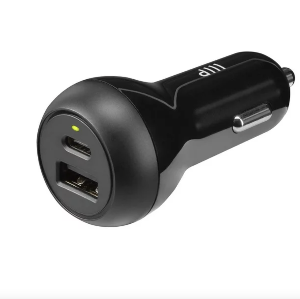 Philips 1 USB-C 2 USB-A Car Charger with Power Delivery, Black