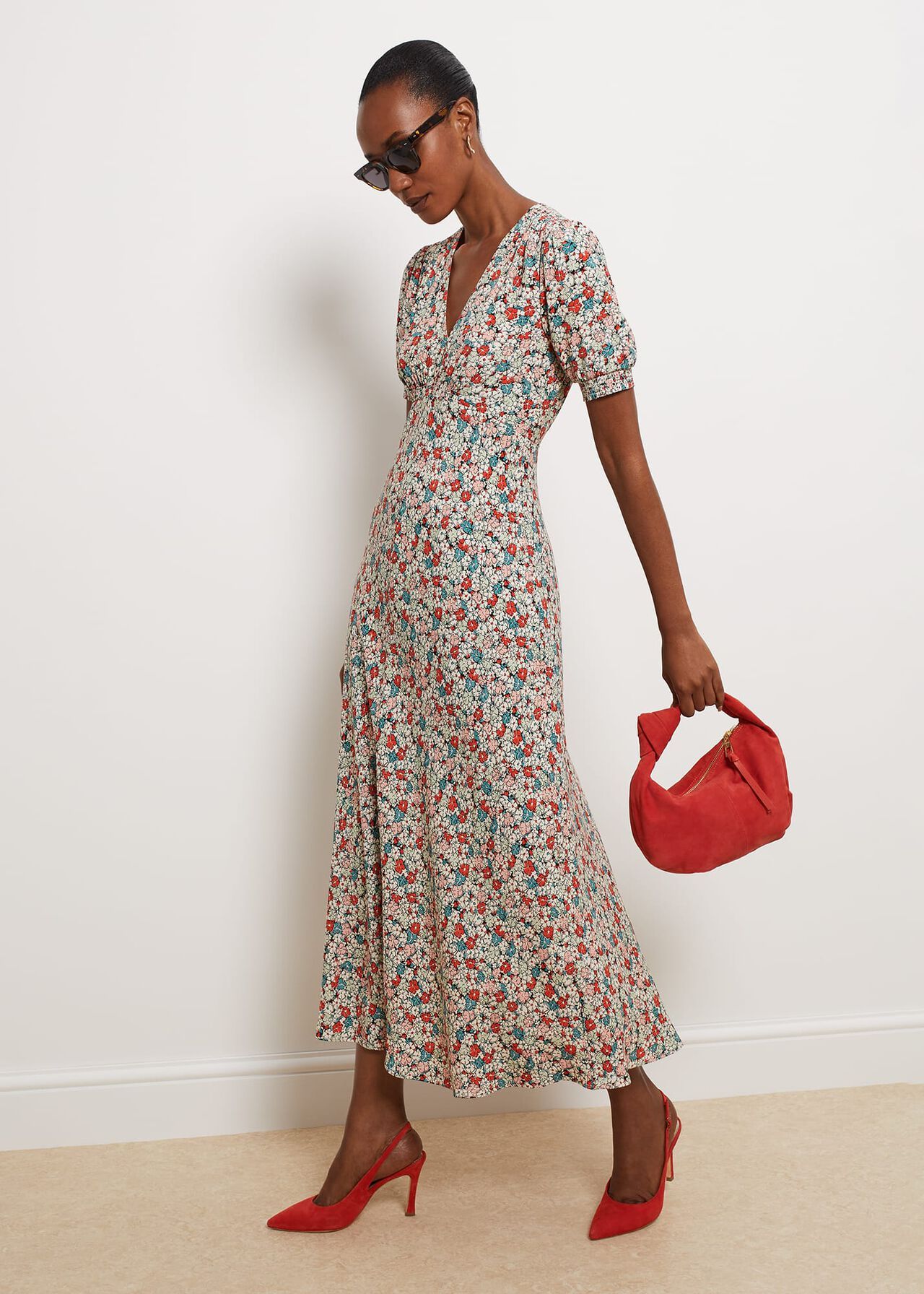 Holly willoughby outlet floral maxi dress