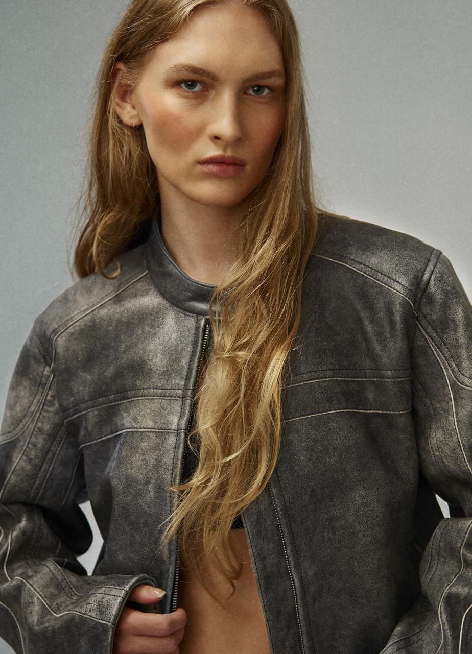 KANEEZ FASHION's jacket for girls and women | Leather look jacket for women  and girls |
