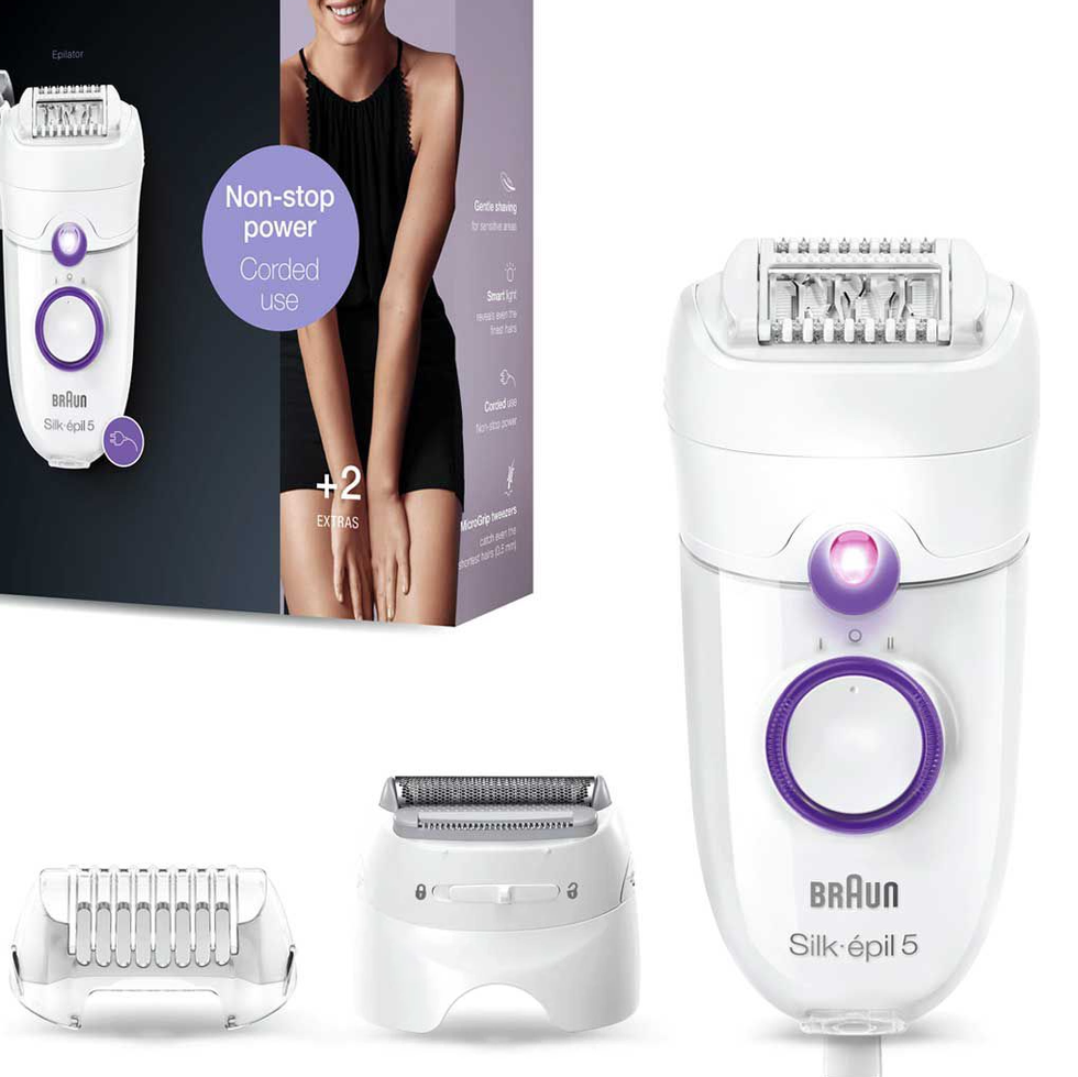  Braun Epilator Silk-épil 5 5-280, Hair Removal for Women,  Shaver Trimmer, Cooling Glove : Beauty & Personal Care