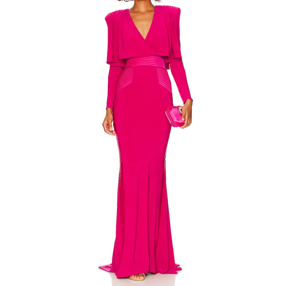 Zhivago - lange roze jurk