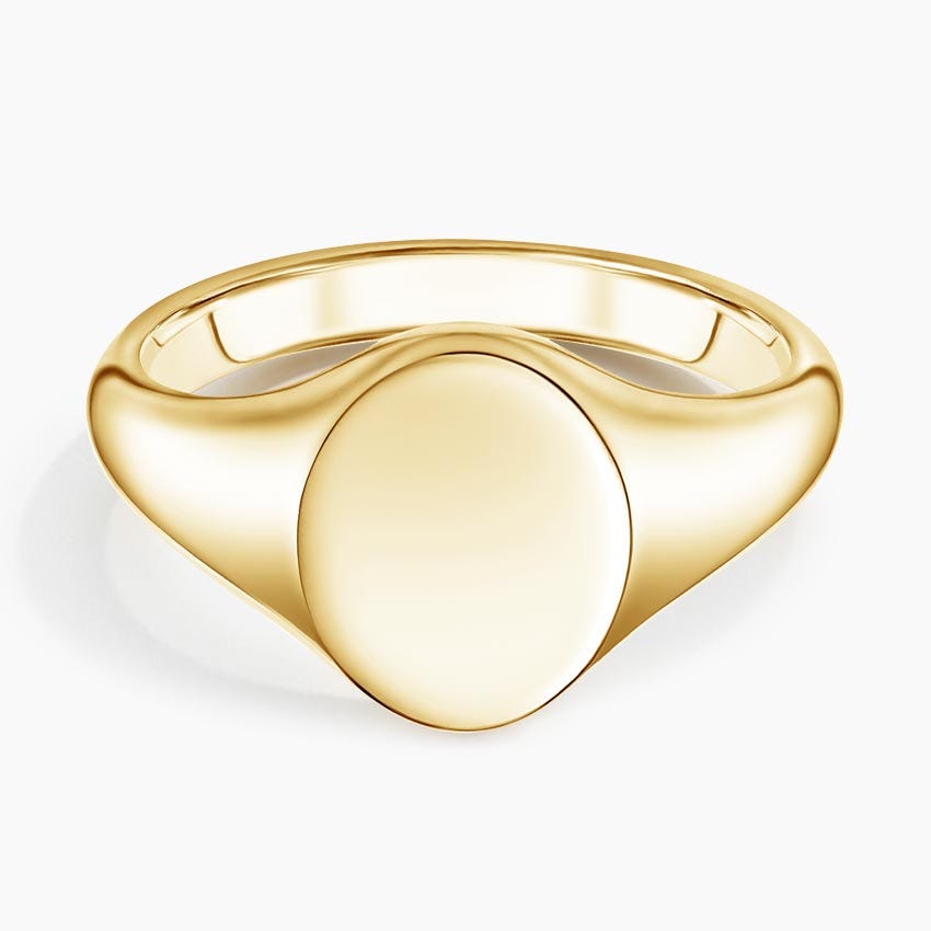 Classic Signet Ring in 18K Yellow Gold