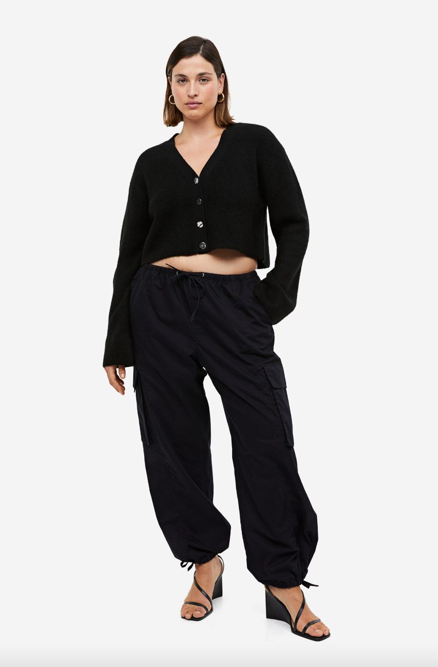 H and m deals black cardigan