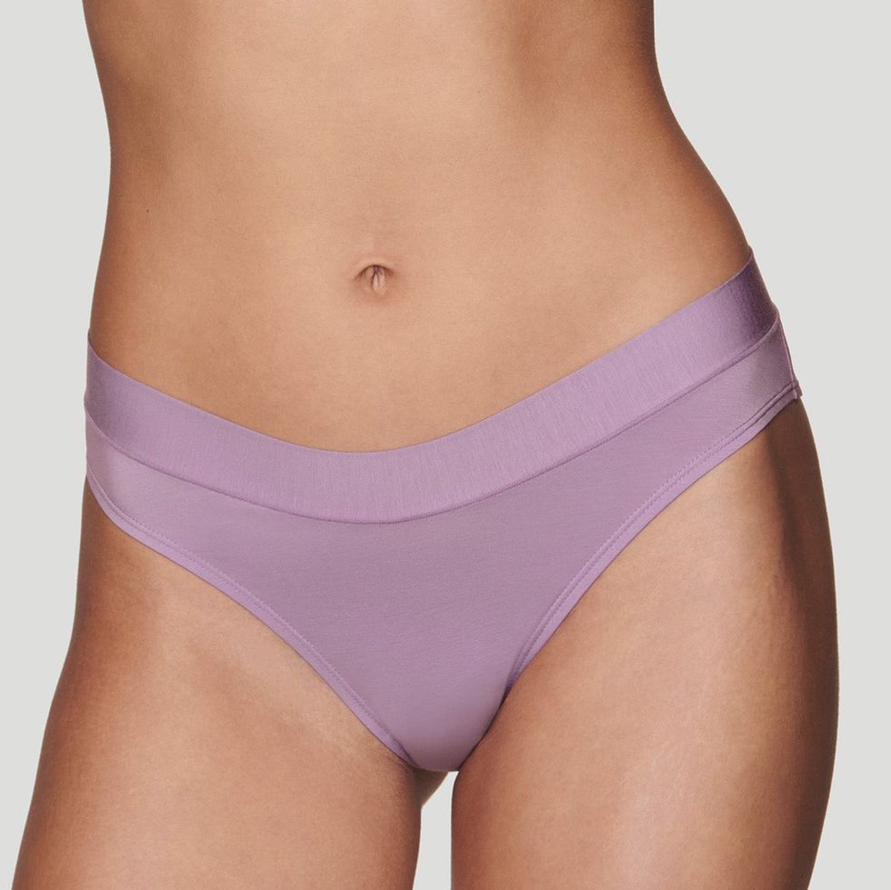 Ladies cotton underwear Purple boy brief style women's panties