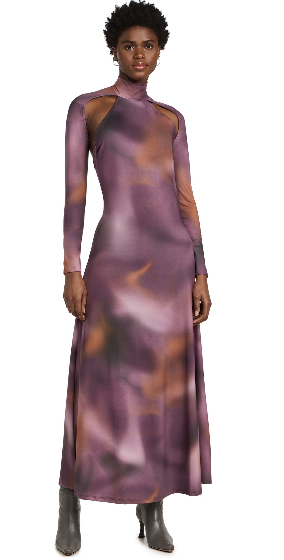 ROKH Shoulder Cutout Dress