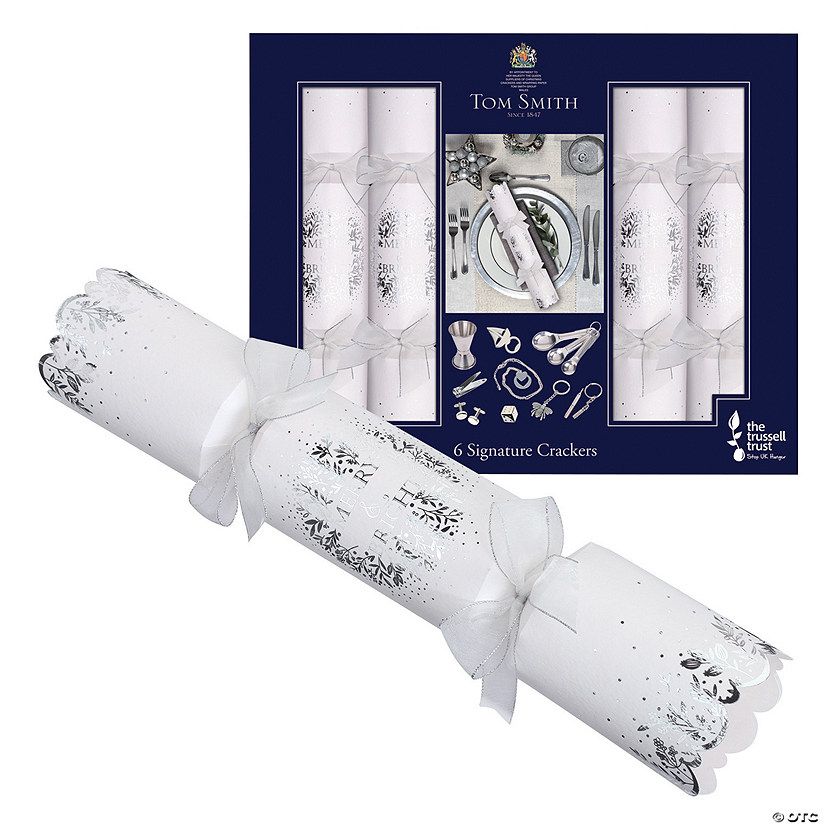 Silver Signature Christmas Party Crackers