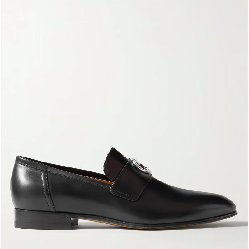 Logo-Detailed Leather Loafers