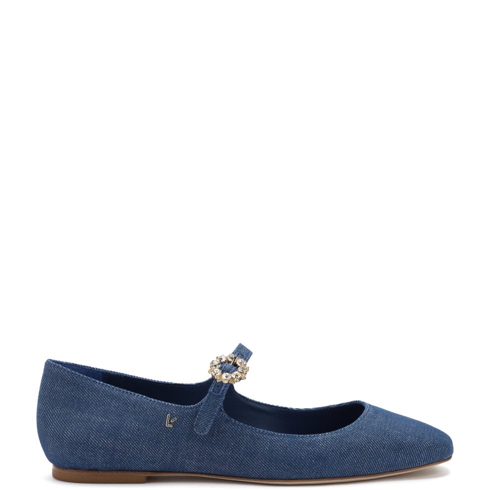 Blair Ballet Flat In Blue Denim Blair Ballet Flat In Blue Denim