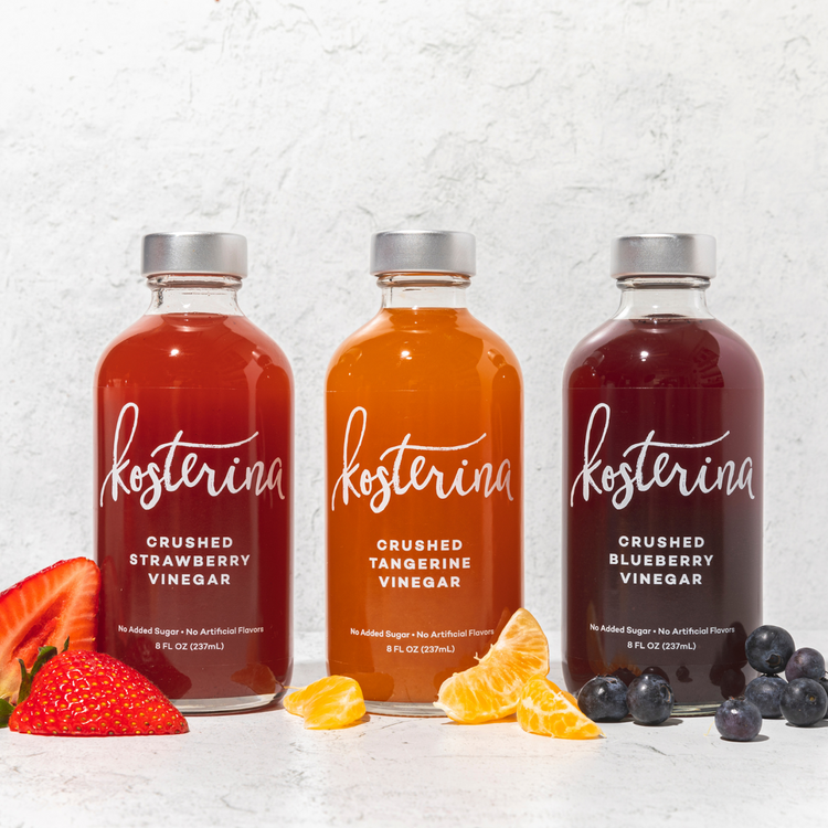 Crushed Fruit Vinegar Trio